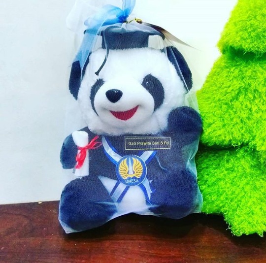  Boneka  Wisuda Panda  Universitas Aisyiyah Kado Wisudaku