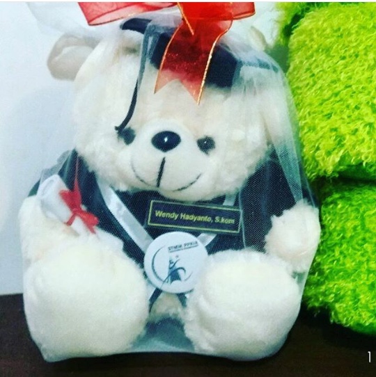  Teddy  Bear  Boneka  Wisuda  STMIK PPKIA Kado Wisudaku