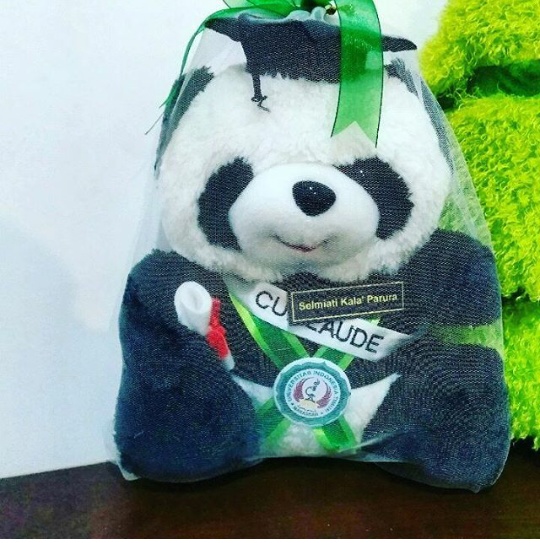  Panda  Boneka  Wisuda UIT Kado Wisudaku