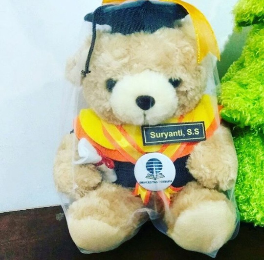 Bear Coklat  Muda Boneka  Wisuda UT Kado Wisudaku