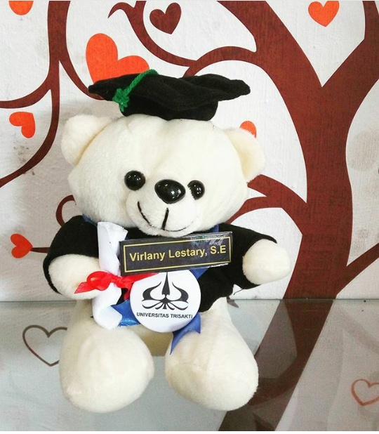  Teddy  Bear  Boneka  Wisuda Trisakti Kado Wisudaku