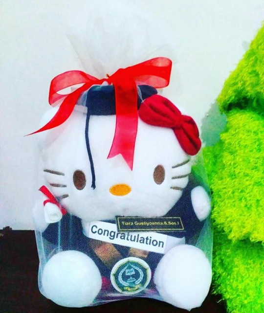  Hello  Kitty  Boneka  Wisuda  IAIN Imam Bonjol Kado Wisudaku