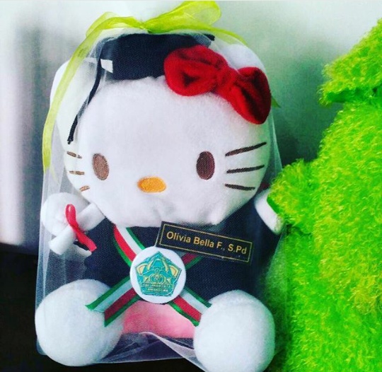  Hello  Kitty  Boneka  Wisuda UST Kado Wisudaku