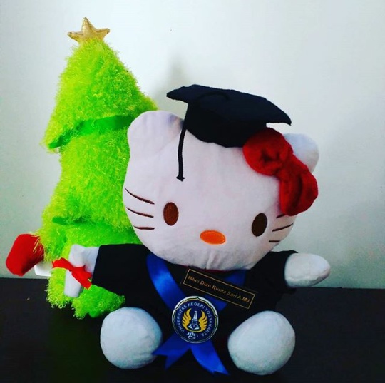  Hello  Kitty  Boneka Wisuda  UNY Kado Wisudaku