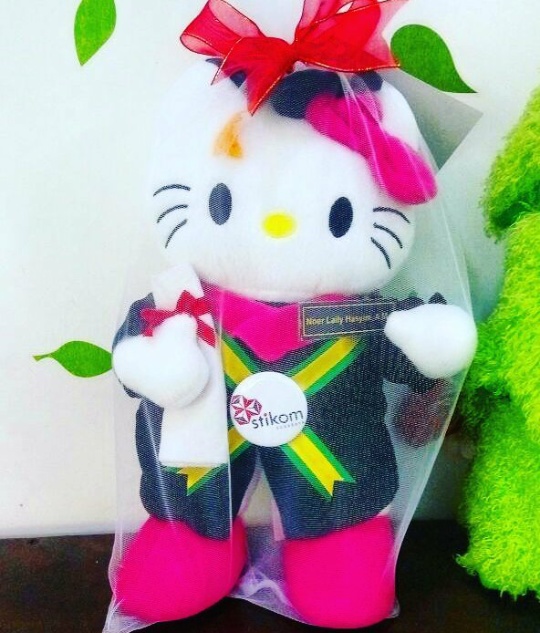  Hello  Kitty  Boneka Wisuda  STIKOM Surabaya Kado Wisudaku