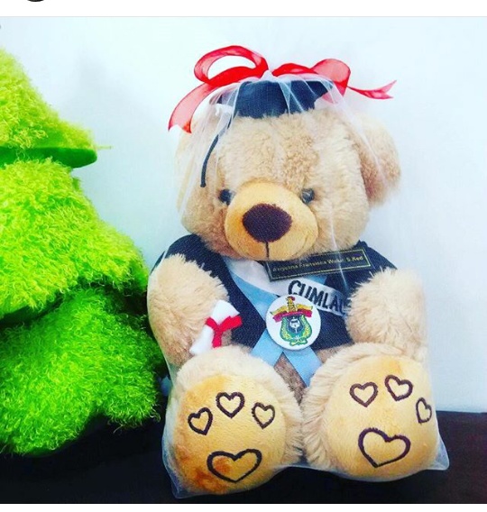  Teddy  Bear  Boneka  Wisuda UNHAS Kado Wisudaku