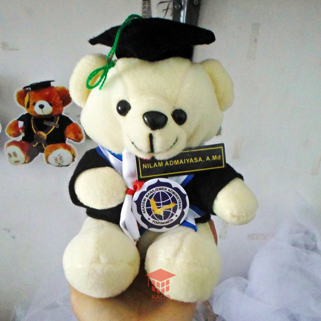 Boneka Imut Boneka Bear Imut Cream AMA Yogyakarta Kado Wisudaku