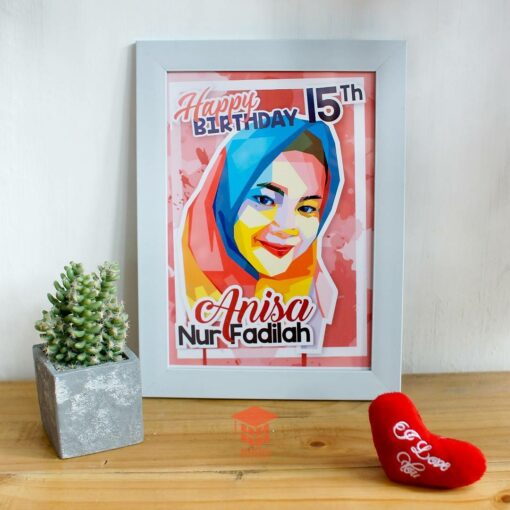 Pop Art Birthday Hijab 085878749975