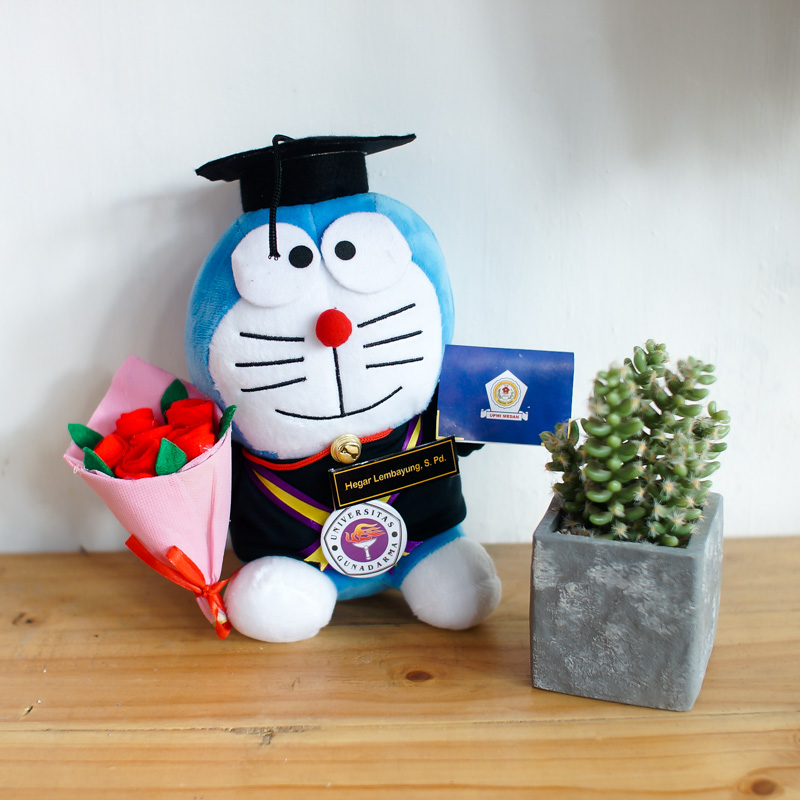 Gambar Doraemon  Memenuhi Kitty Mewah Bantal Boneka  Lembut 