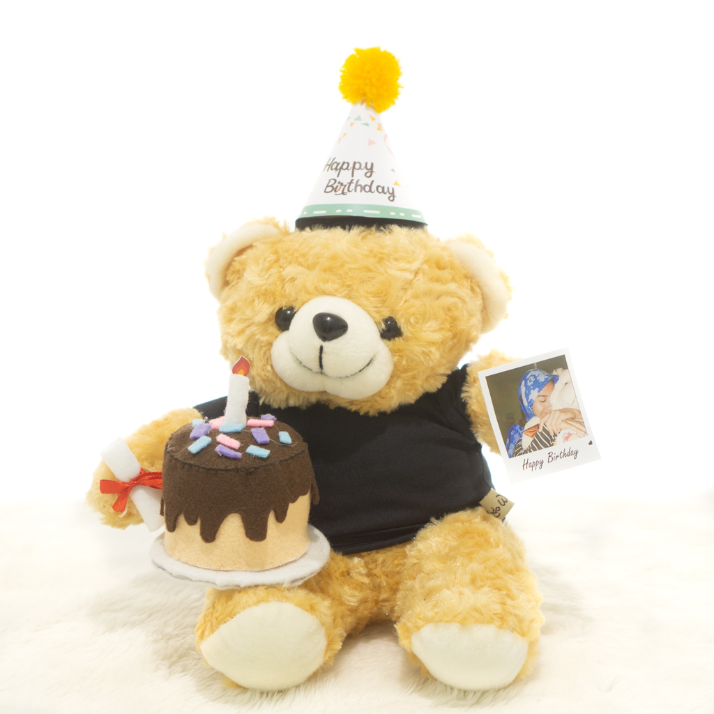  Boneka  Ultah Teddy  Bear  Coklat  Muda  Kado Wisudaku