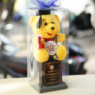 Piala Boneka Wisuda Pooh Box Mika