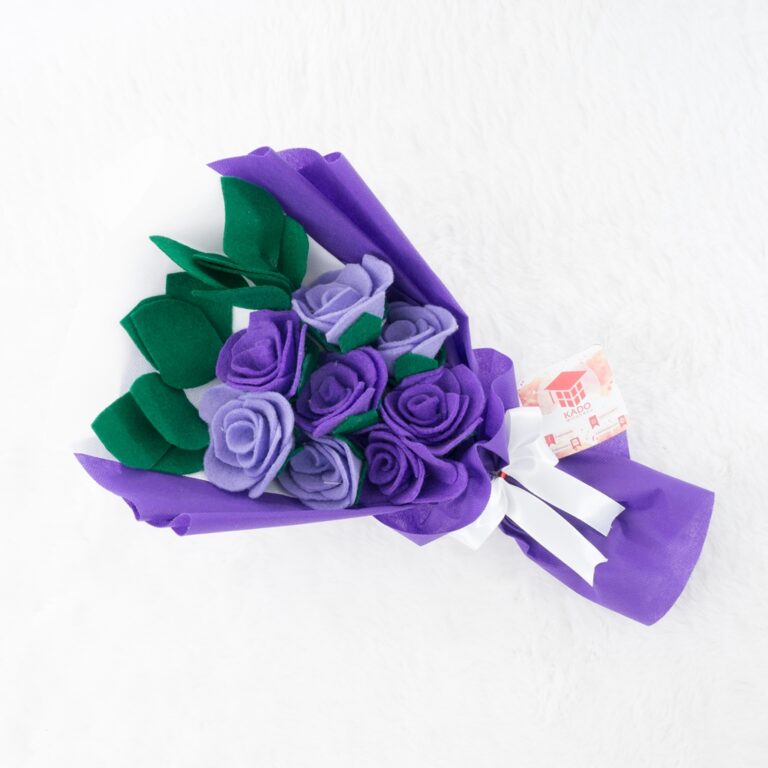 Jual Buket Felt Flower Kado Wisuda Ultah Wedding