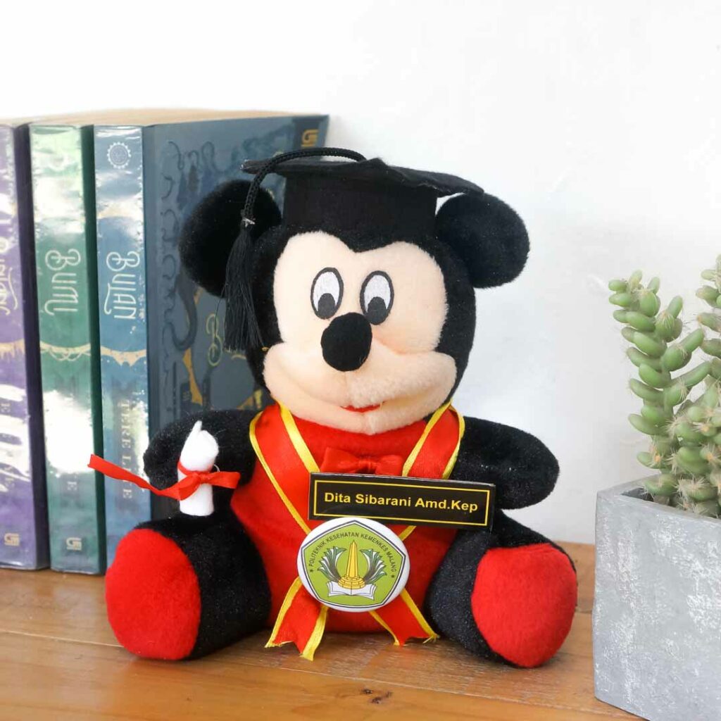 Rekomendasi Harga  Boneka Wisuda Mickey  Mouse  Kado Wisudaku
