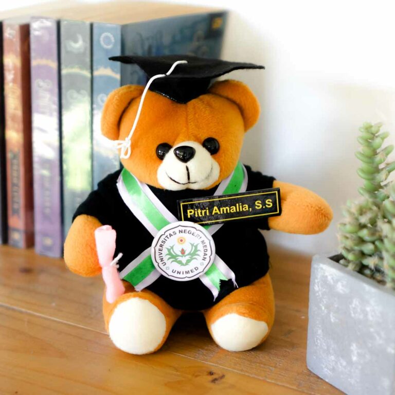 Kado Wisuda Boneka Teddy Bear Small Sit Brown Kado Wisudaku 2549