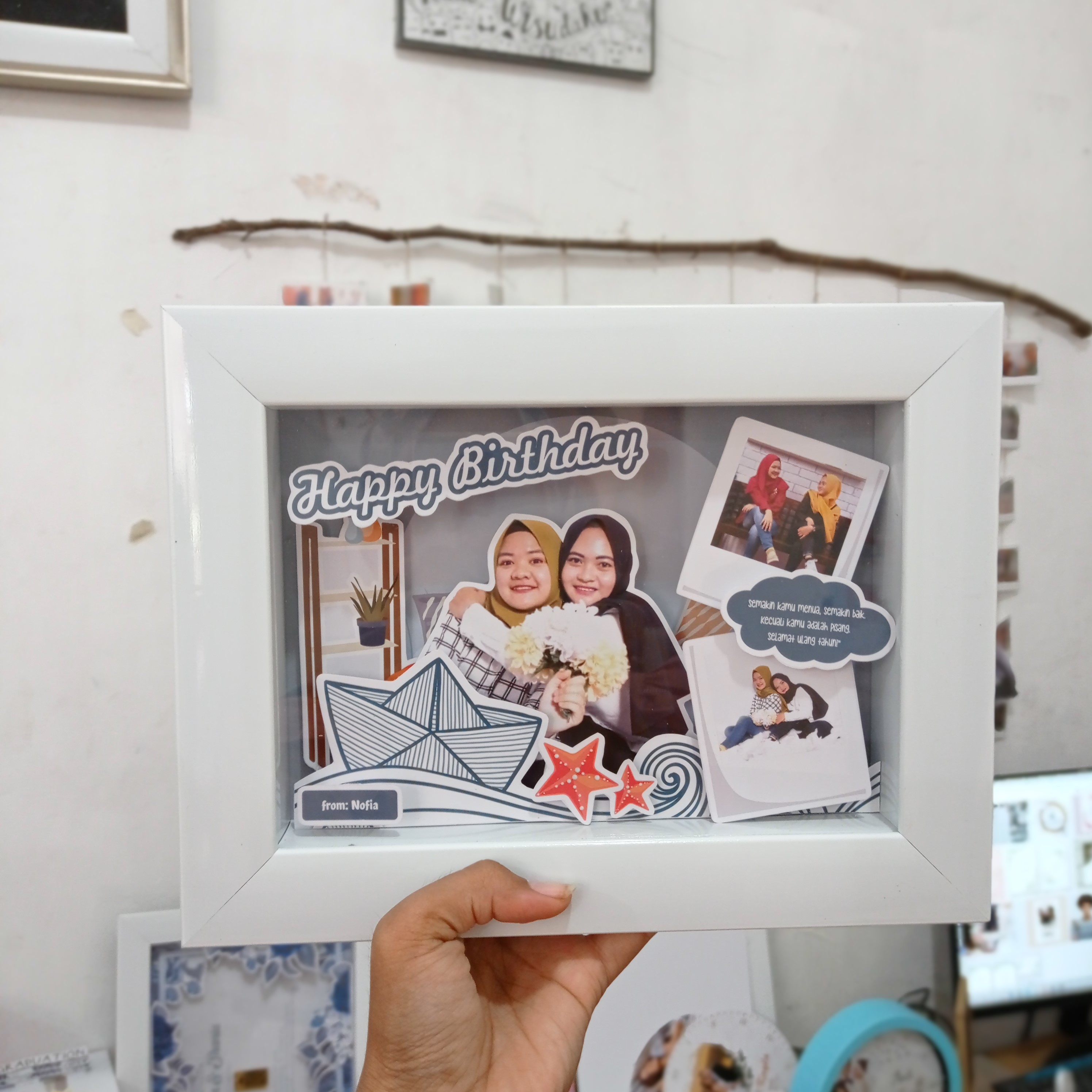 Download Scrapframe Foto 3d Bingkai Fiber Kado Ulang Tahun Kado Wisudaku