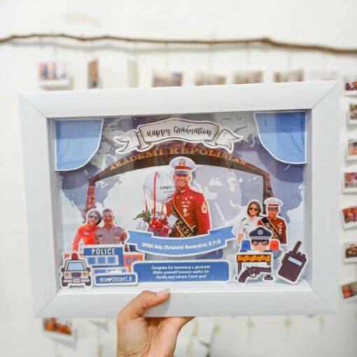 Kado Wisuda Scrap Frame 3D Foto Graduation Request