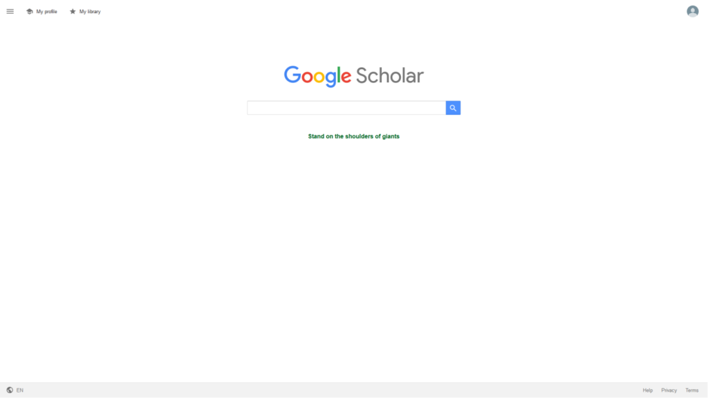 Website Google Scholar