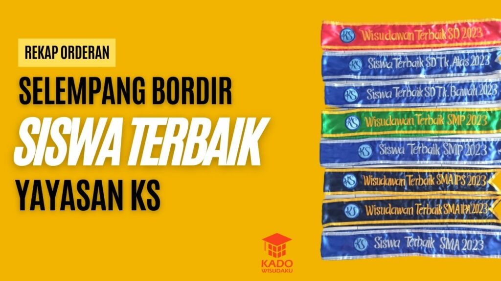 8 Pcs Selempang Bordir Yayasan KS