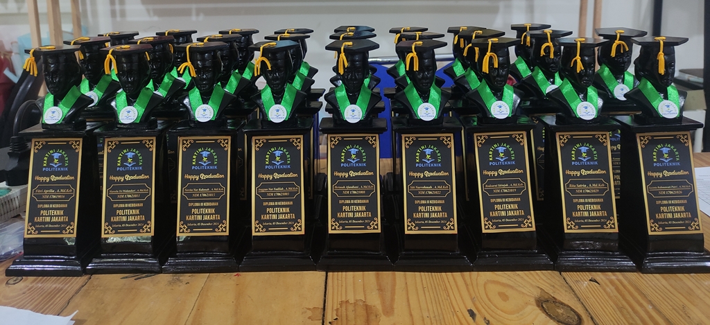 Foto Produk Detail Produk Patung Wisuda Politeknik Kartini Jakarta