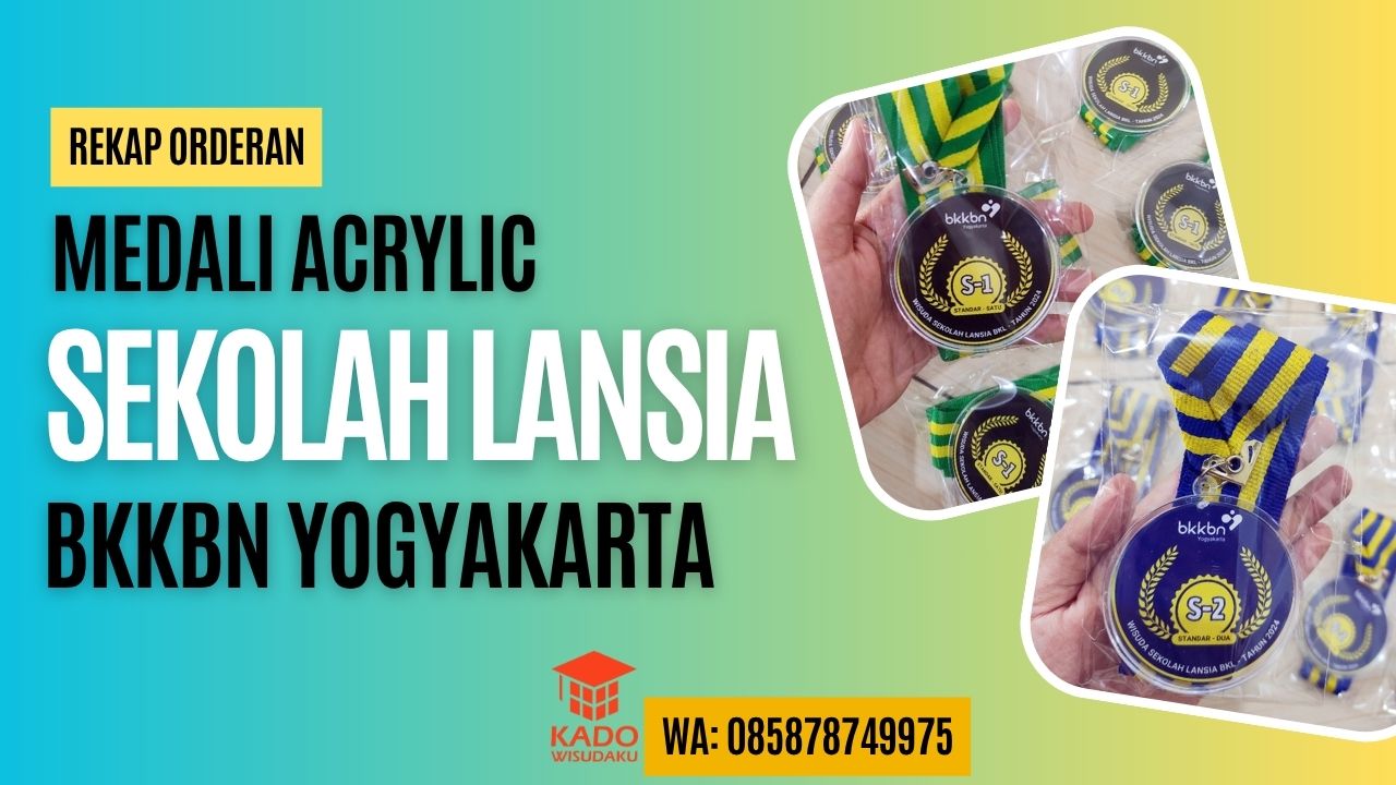 Medali Wisuda Sekolah Lansia BKKBN Yogyakarta