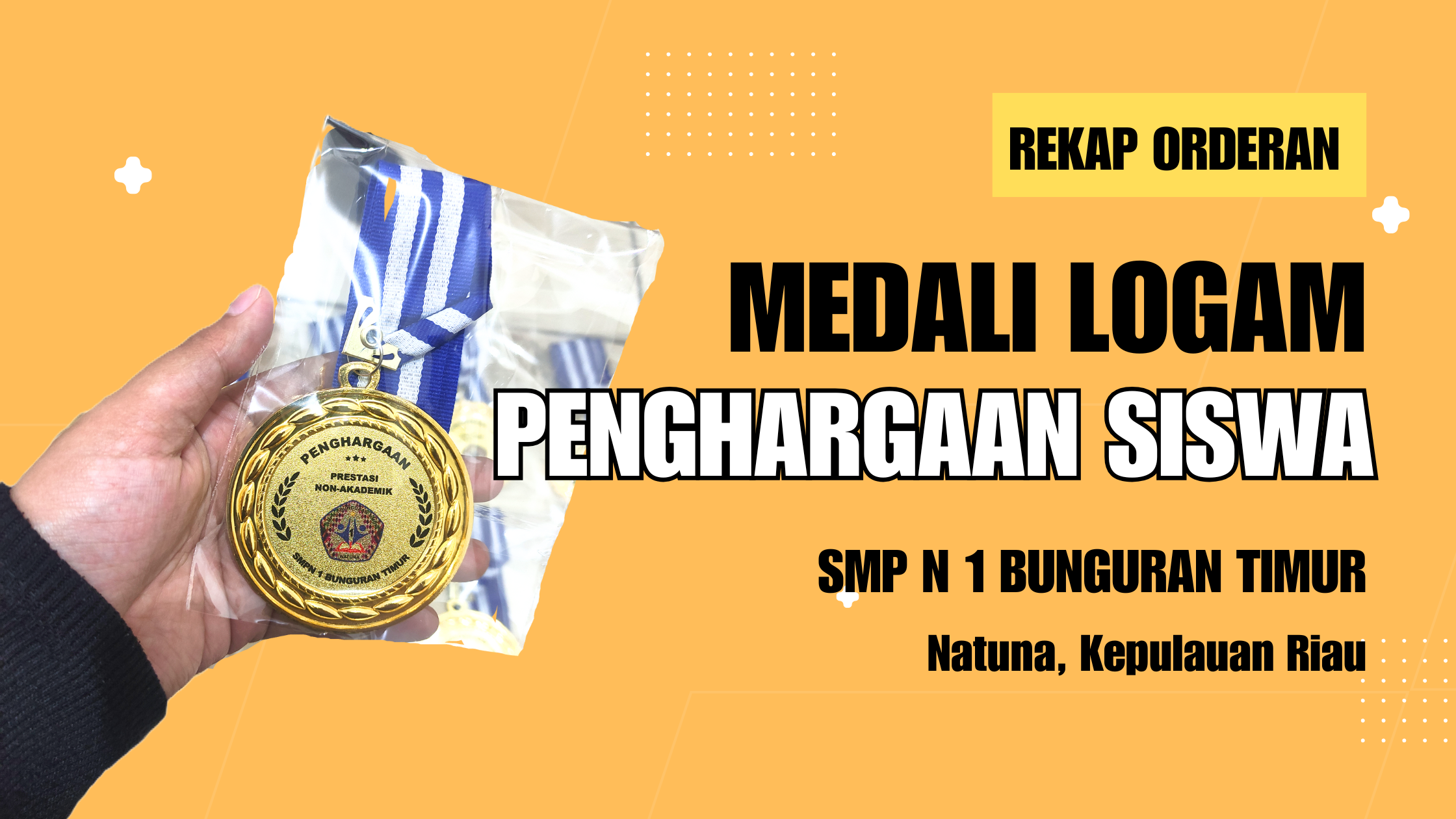 Medali Logam SMP N 1 Bunguran Timur