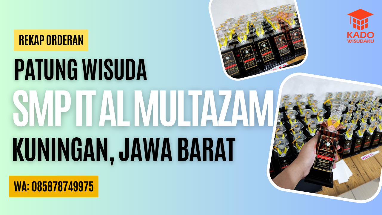 patung wisuda SMP IT Al Multazam