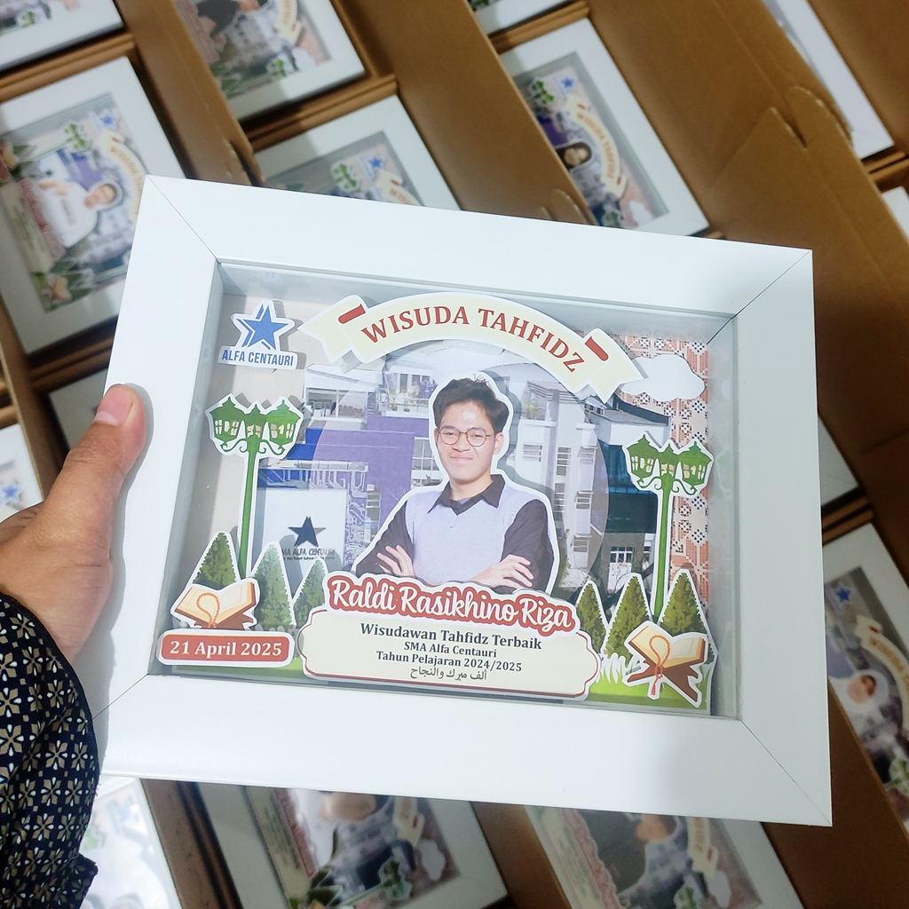 Contoh Produk Scrapframe SMA Alfa Centauri Bandung